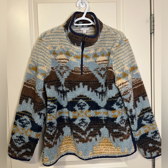 L.L. Bean Tops - L.L. Bean Sherpa Fleece Quarter-Zip Small